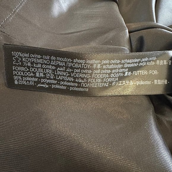 NWT Massimo Dutti leather mini skirt - Picture 6 of 10